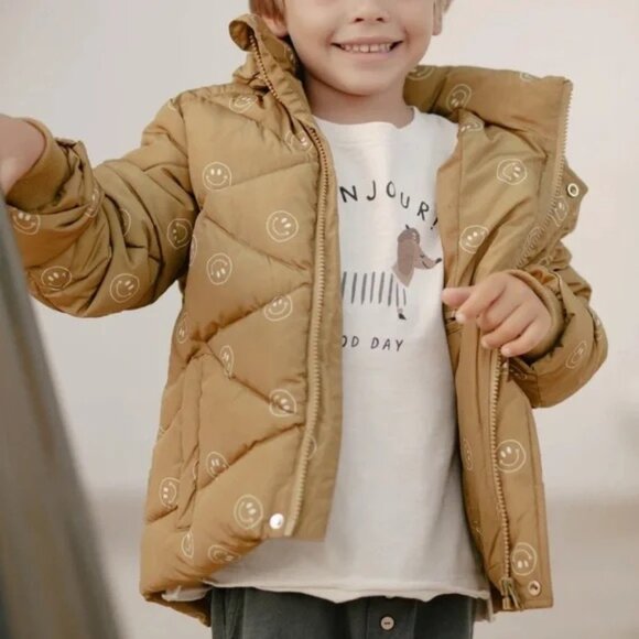 Rylee & Cru Ski Puffer Jacket - Smiley Happy Face